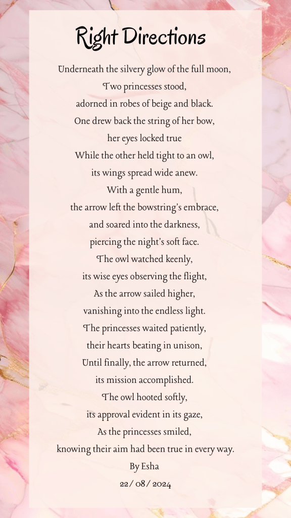 Poem: Right Directions by Esha Bhoyroo