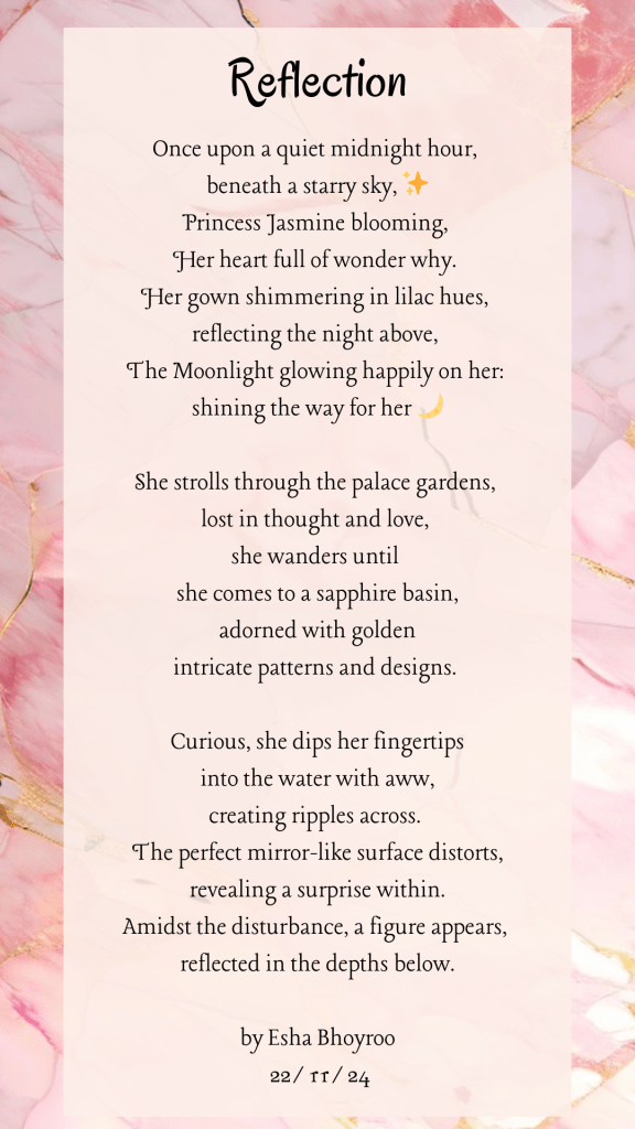 Poem: Reflection by Esha Bhoyroo