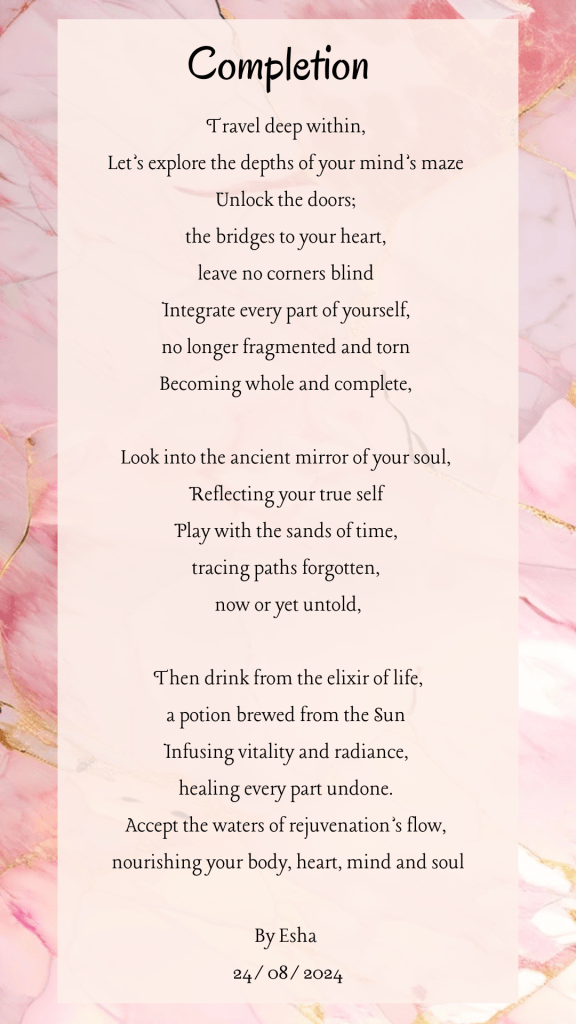 Poem: Completion by Esha Bhoyroo